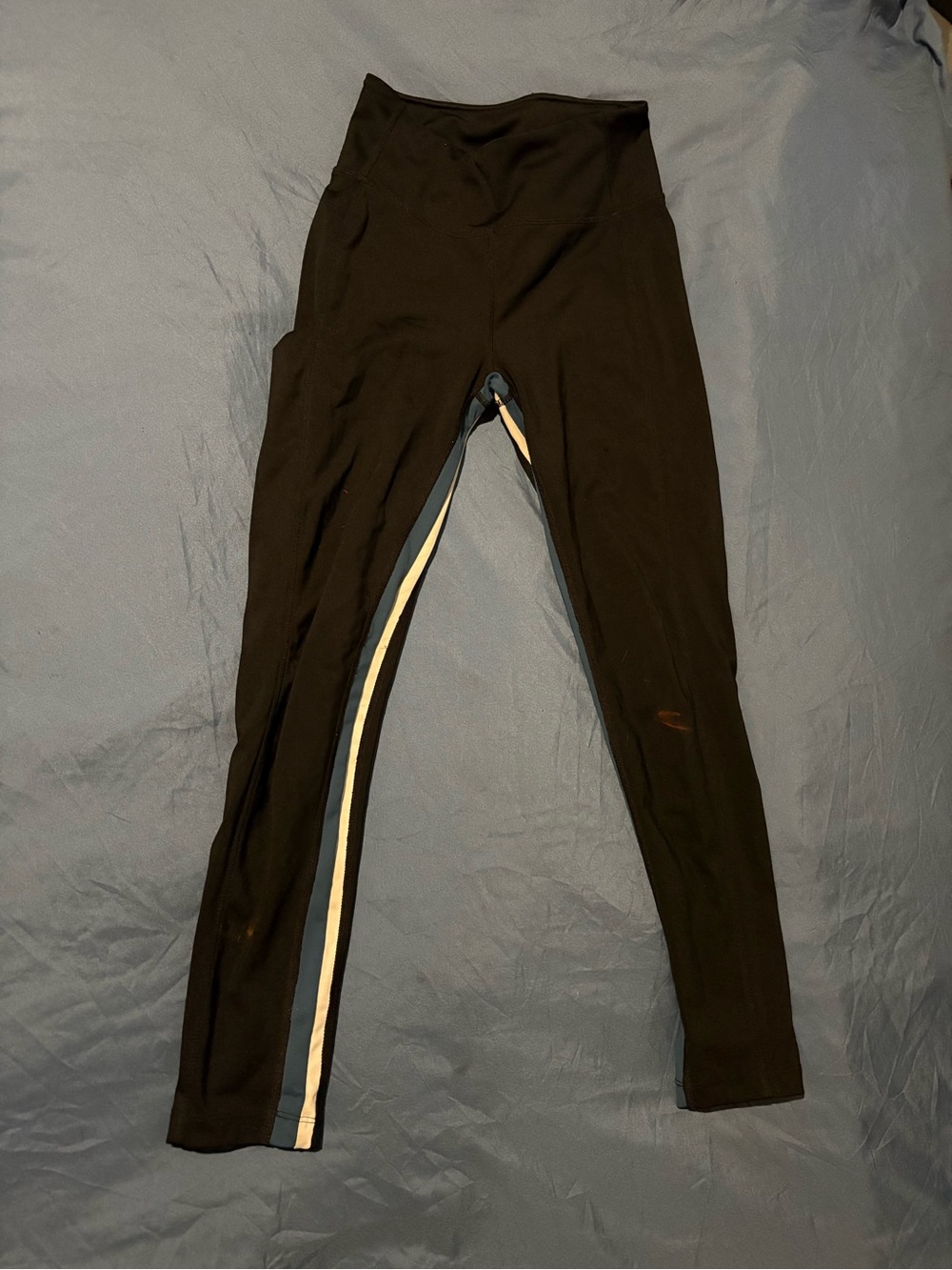 Women's Black Track Joggers with Side Stripes